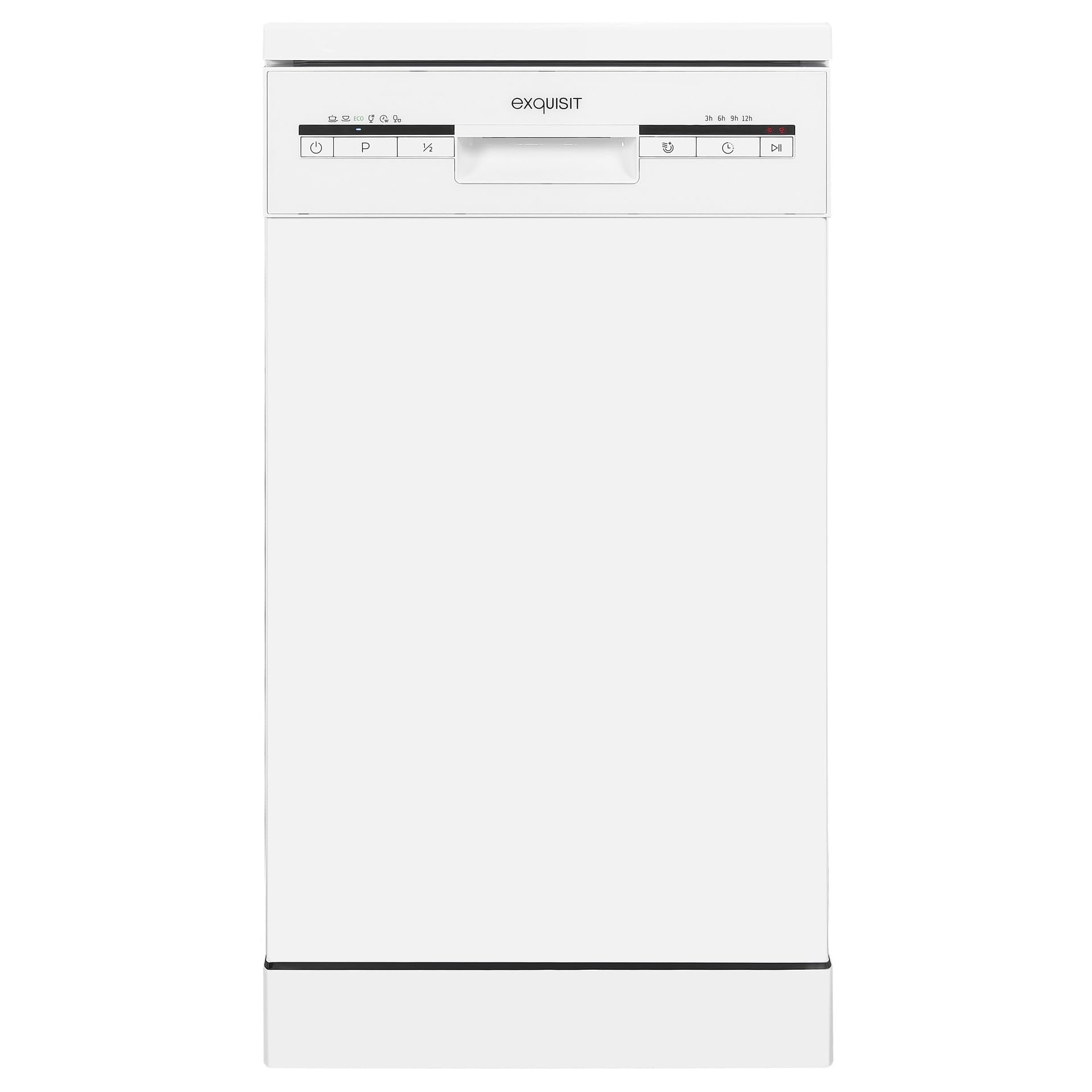 Exquisit GSP 9109.1 Geschirrspüler 45 cm LED-Anzeige Spülmaschine Energieeffizienz A++ Einbauspülmaschine