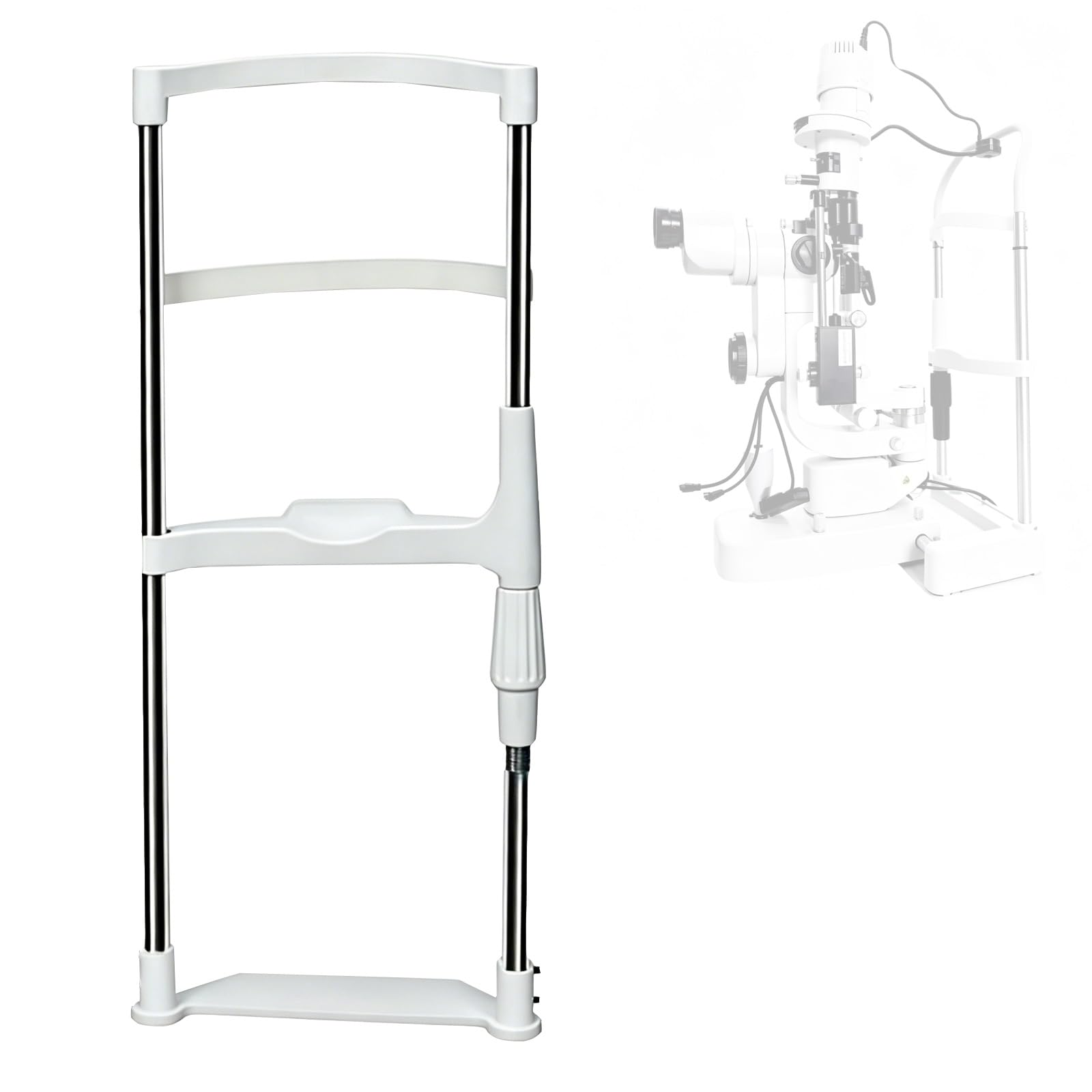 Soporte de mentón de elevación de optometría con recorrido de 95 mm, soporte de frente for entrenamiento visual, perilla ajustable for alineación, equipo óptico de alta estabilidad