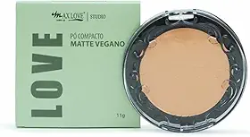Pó Compacto Matte Max Love - Vegano Cor 52, 11g - Sela Maquiagem, Controle de Oleosidade, Custo-Benefício