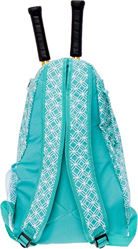 LISH Ace Tennis Racket Backpack - Women's Tennis Racquet Holder Bag (Teal)