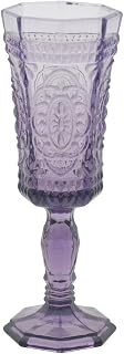10 Strawberry Street Vatican 4 Oz Champagne Flute, Set of 6, Amethyst Glass