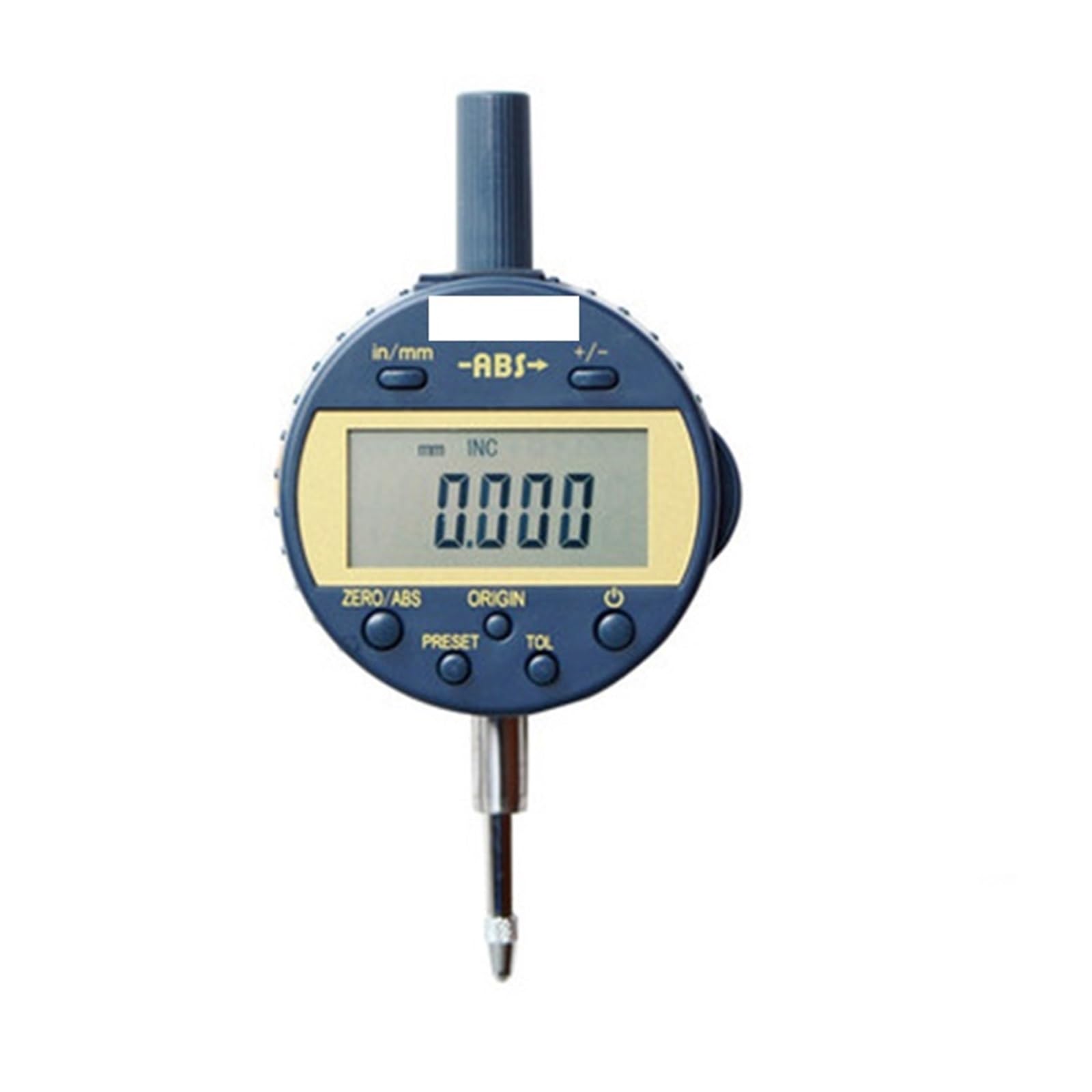 Indicador Digital ABS de 0-12,7x0,01/0.001mm, indicador de Dial electrónico de Origen IP54, micrómetro, Herramientas de medición de Espesor Indicador De Prueba Preciso(12.7mm0.001mm)