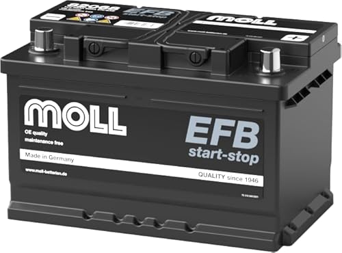 MOLL EFB start/stop Starterbatterie 12V Autobatterie (Moll EFB 82068)