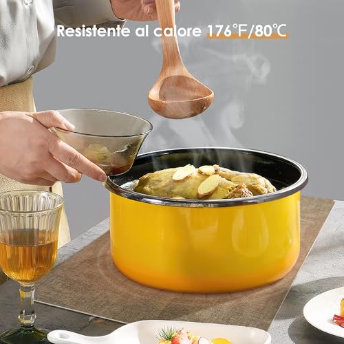 KitchenBoss Tovagliette Lavabili Tovaglietta Americana:Set di 6 Tovaglietta Colazione e Sottobicchieri, Bifacciale Antiscivolo Resistenti, Grigio Albicocca Rettangolare 43x30cm,10x10cm - immagine 3