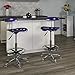 Flash Furniture Bradley Vibrant Violet and Chrome Drafting Stool with Tractor Seat