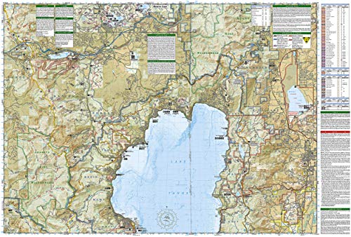 Lake Tahoe Basin Map [Us Forest Service] (National Geographic Trails Illustrated Map, 803) #TOP4