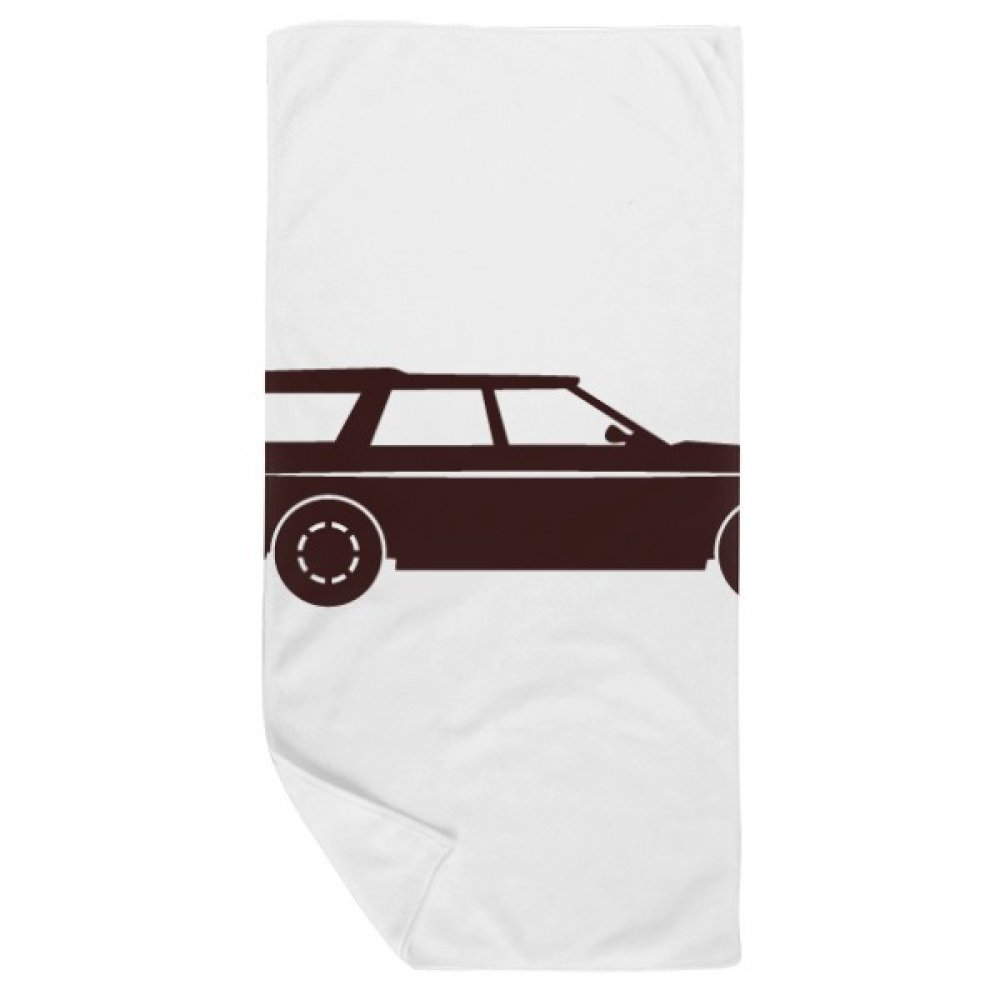 Gant de toilette géométrique voitures de sport serviette de bain 35x70