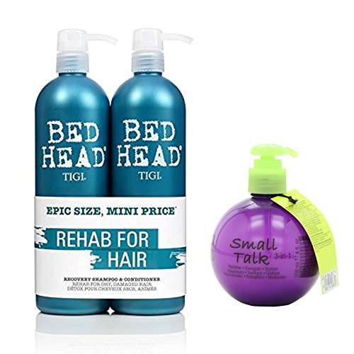 Bundle - 3 items: TIGI Bed Head Urban Anti-dote Recovery Shampoo & Conditioner Duo, 25.36 oz & Small Talk Thickifier, 8 oz