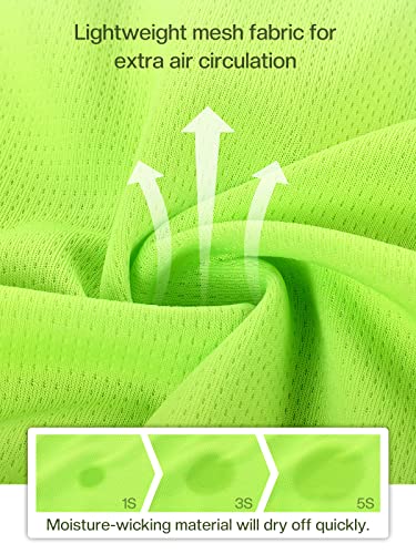 Arsuxeo 6031US GREEN XL Men'S Half Zipper Cycling Jerseys Long Sleeves Mtb Bike Shirts 6031 Green Size X-Large thumb #4