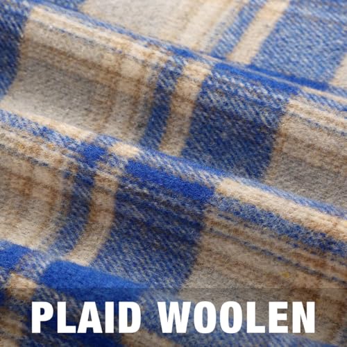 Image of IDEALSANXUN Womens High Waist Plaid Skirt Bodycon Pencil Wool Mini Skirts