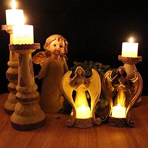 Angel Candle Holder - Commemorate Angels Candlestick Lights, Angel Figurines Tealight Candle Holder, Memorial Gifts For Loss Of Loved Ones, Warm Home Decoration, For Elebration, Party #TOP3
