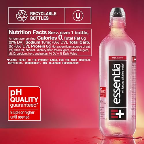 Image of Essentia Water, Water Alkaline Sport Cap, 23.4 Ounce