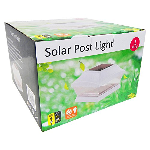 Iglow 8 Pack White 6 X 6 Solar Post Light Smd Led Deck Cap Square Fence Outdoor Garden Landscape Pvc Vinyl Wood Bronze #TOP5