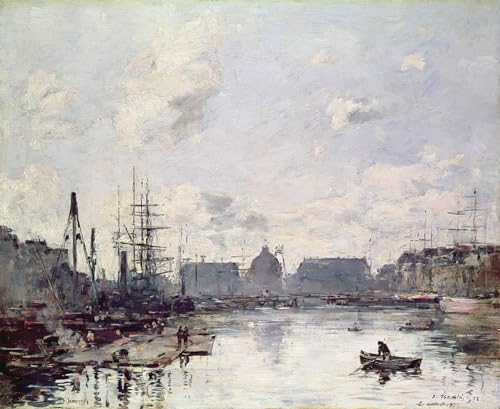 Toile Le Port du Havre Eugène Boudin pour habiller un grand mur vide