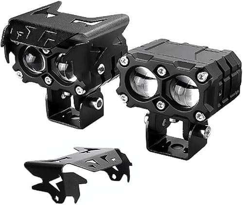 Miniatura 4 de 2 unids motocicleta LED Spot luz niebla lámpara de inundación 25W 4500LM LED luz de conducción LED cubo luz