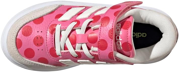 Adidas Unisex-Child Disney Minnie Mouse Courtblock Elastic Lace Sportswear Shoes (Little Kid) - Image 4