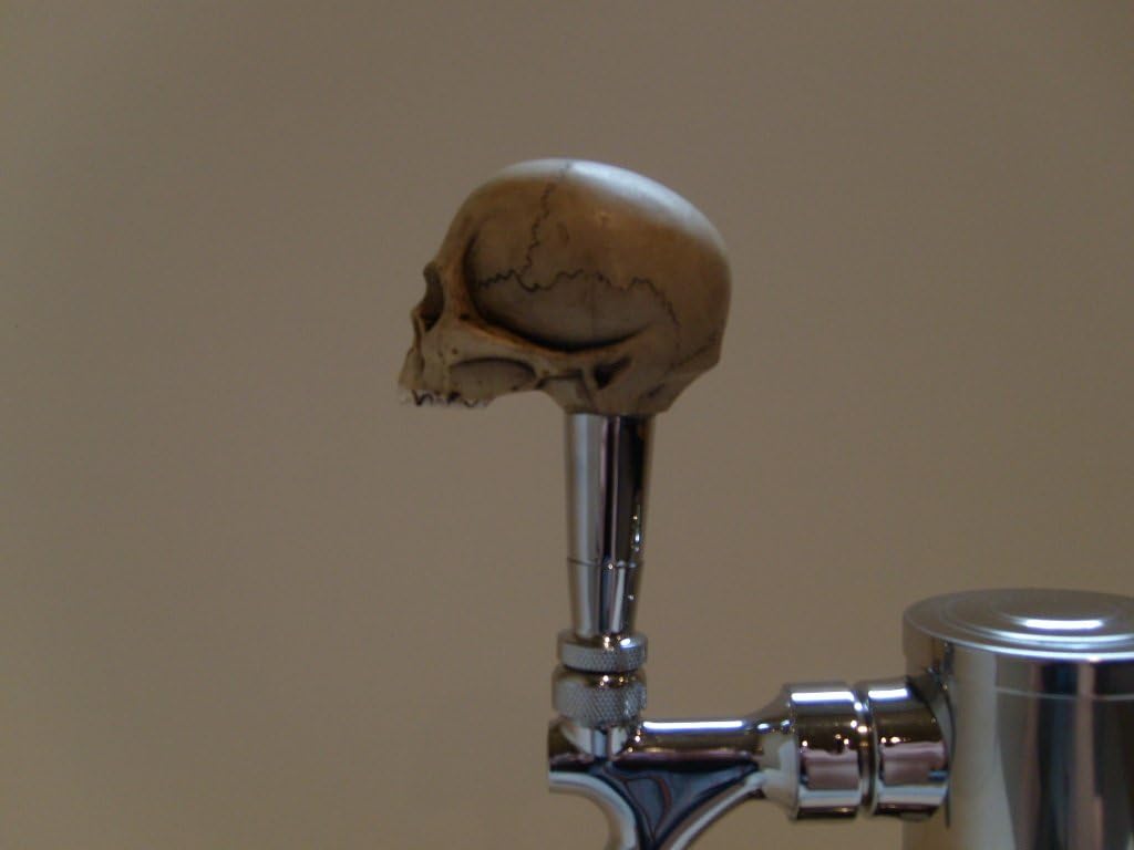 Kool Collectibles No Jaw Skull Sports Bar Beer Tap Handle Kegerator Resin Zombie Breweriana Bar image 3