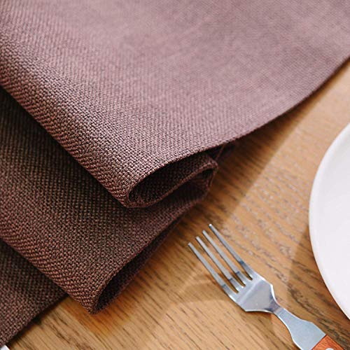 Natus Weaver 2 Piece Fabric In 1,Dining Table Runner 12 X 36 Inches Living Room Dinner Wedding Birthday Party Burlap Rustic Table Runner, Coffee Brown #TOP1