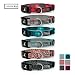 Buju Citizen K9 Dog Collar - Adjustable Large Medium Small xs Stays for Dogs & Cats - Red Navy Blue Plaid Large - Strong Durable - Polyester Training Collars with Matching Leash Available