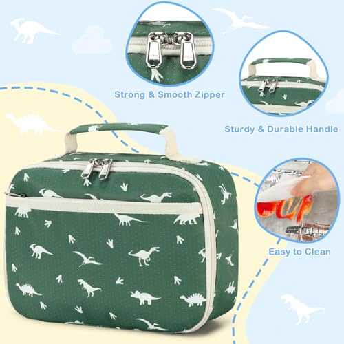 Image of CAMTOP Lunch Box Kids Boys Insulated Lunch Cooler Bag Reusable Lunch Tote Kit for School Travel