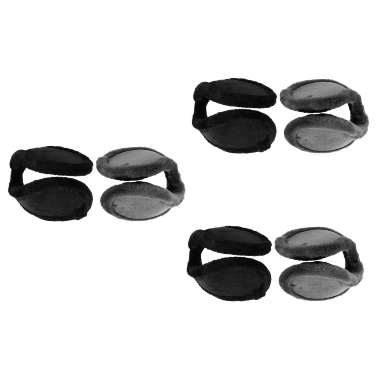 6piezas Auriculares De Invierno Orejeras De Peluche Para Protección Auditiva Calentadores De Oídos Para Actividades Al Aire Diseño Trasero Para Mayor Comodidad y Estilo