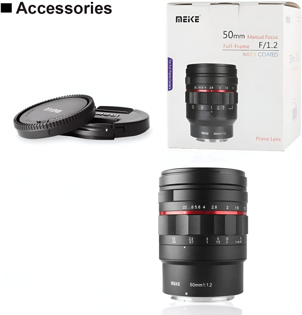 MEIKE 50mm f/2.1 & 24mm f/2.1 レンズセット Amazon | Meike 50mm F1.2 キヤノンEFマウント MK50F12EF メイケ Canon