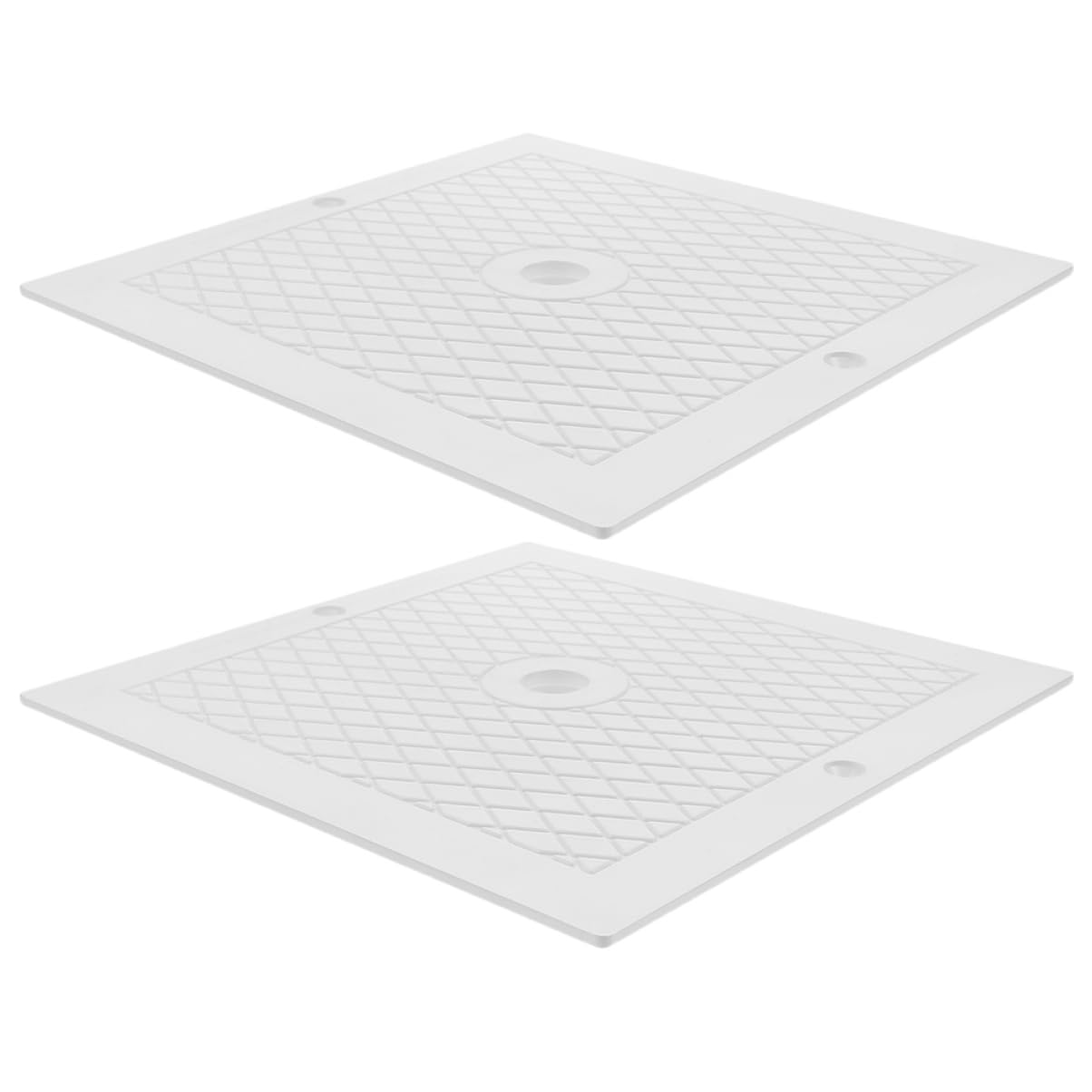 Lot De 2 Couvercles De Skimmer Carrés De Rechange pour Piscine Creusée