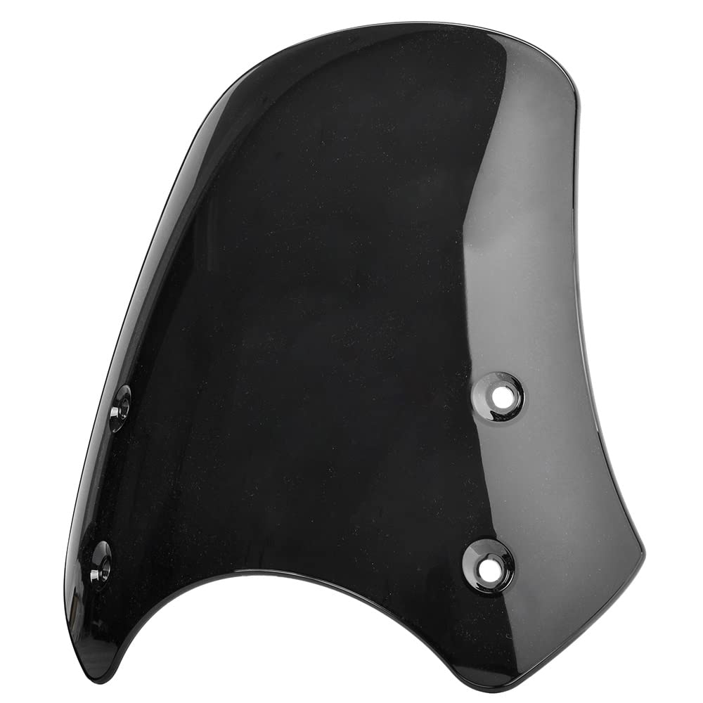 DUBDOG Motorrad-Windschutzscheibe, Motorradzubehör Windschutzscheiben Windschutzscheibe Flyscreen Windschildschutzabweiser Kompatibel Mit Ha-Rley Dyna Softail Slim Fat Bob Fxdf.(Smoke)