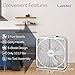 Lasko Weather-Shield Performance Box Fan, 3 Speeds, Innovative Wind Ring System for Up to 30% More Air, Carry Handle for Bedroom, Office, Home, 20 Inch, White, 3720