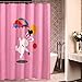 Produktbild Cartoon Muster Kinder Wasserdicht Duschvorhang Polyester Duschvorhang 3D Blackout Vorhang Badezimmer Dekoration 280X200cm