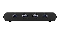 Vista 4 de IOGEAR Access Pro Plus - Conmutador KVM USB-C de 2 puertos, 1 monitor, 2 computadoras 4K 60Hz, salida DisplayPort, concentrador USB de 4 puertos