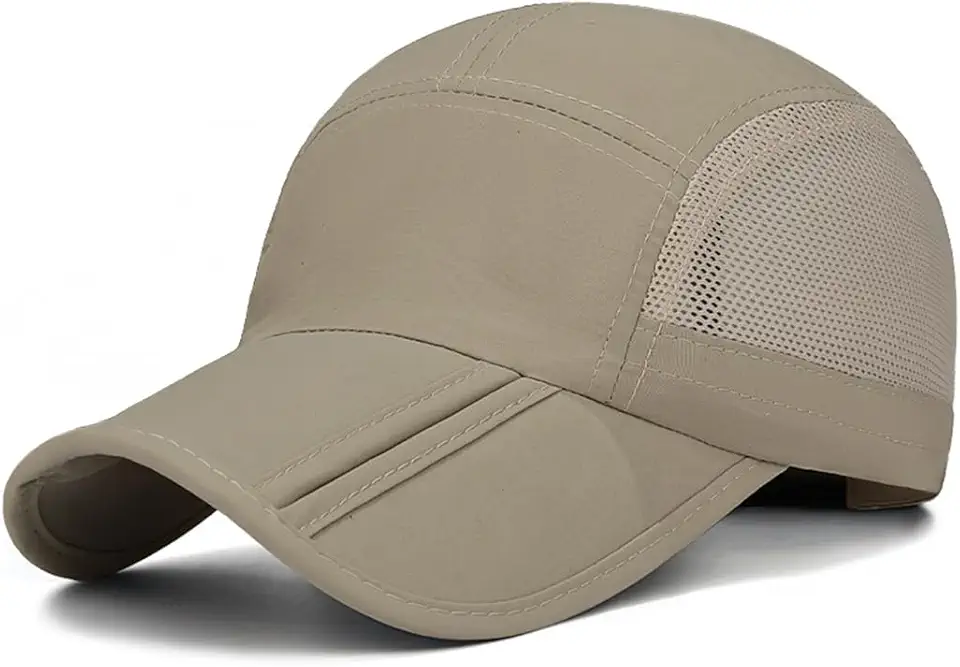 Chapéus para homens - boné de beisebol dobrável de secagem rápida ao ar livre