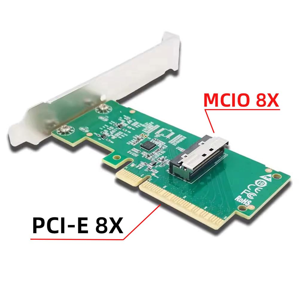 Amazon.com: NFHK PCIE5.0 PCI-Express 8X to MCIO 8i Mini Cool Edge