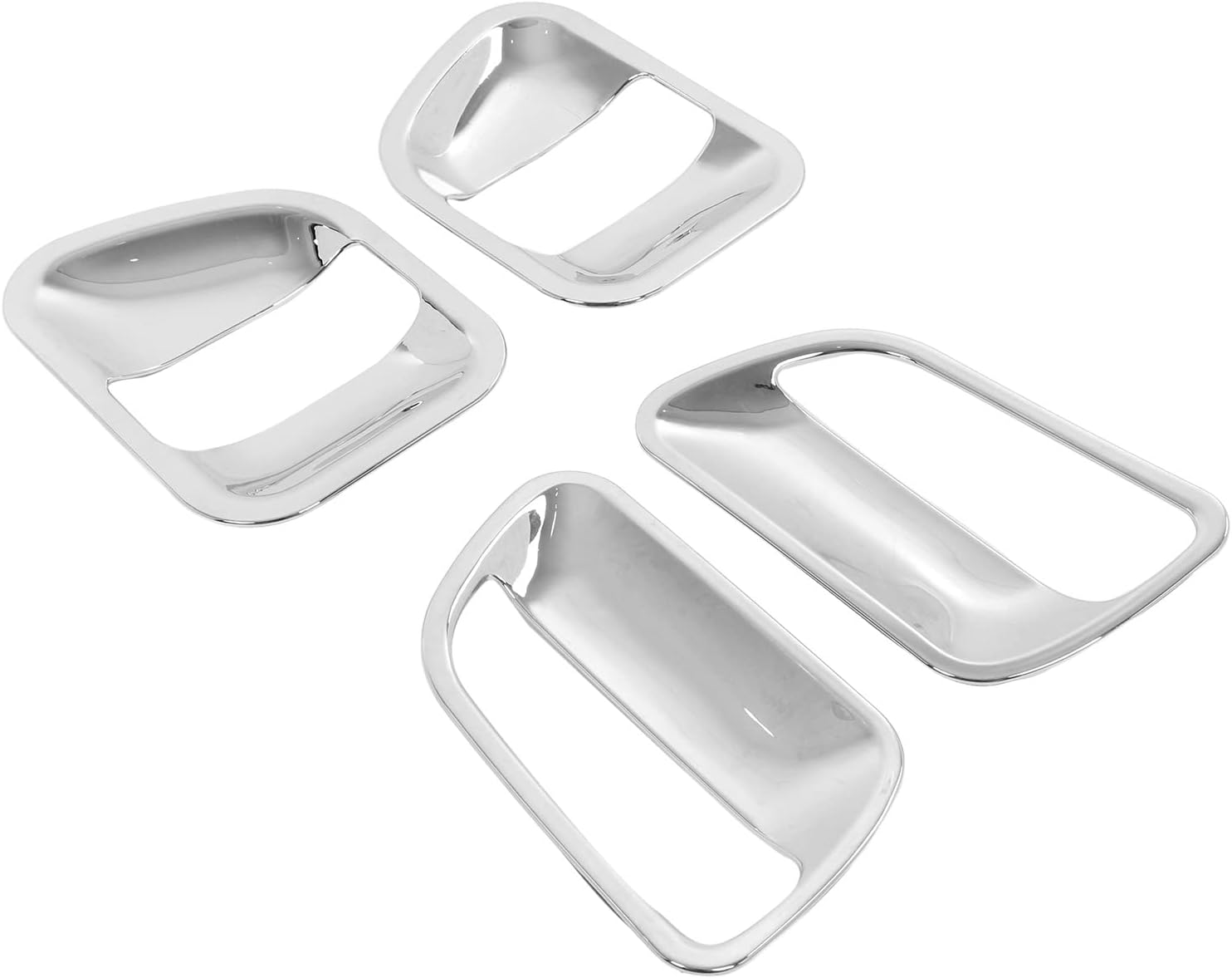 Car Exterior Door Handle Bowl Decorative Trim, 4pcs Chrome Plated ABS Stickers for Toyota HIACE 2005-2018,Durable Material Resists Wear and Sunlight, Automotive Styling Accessories。