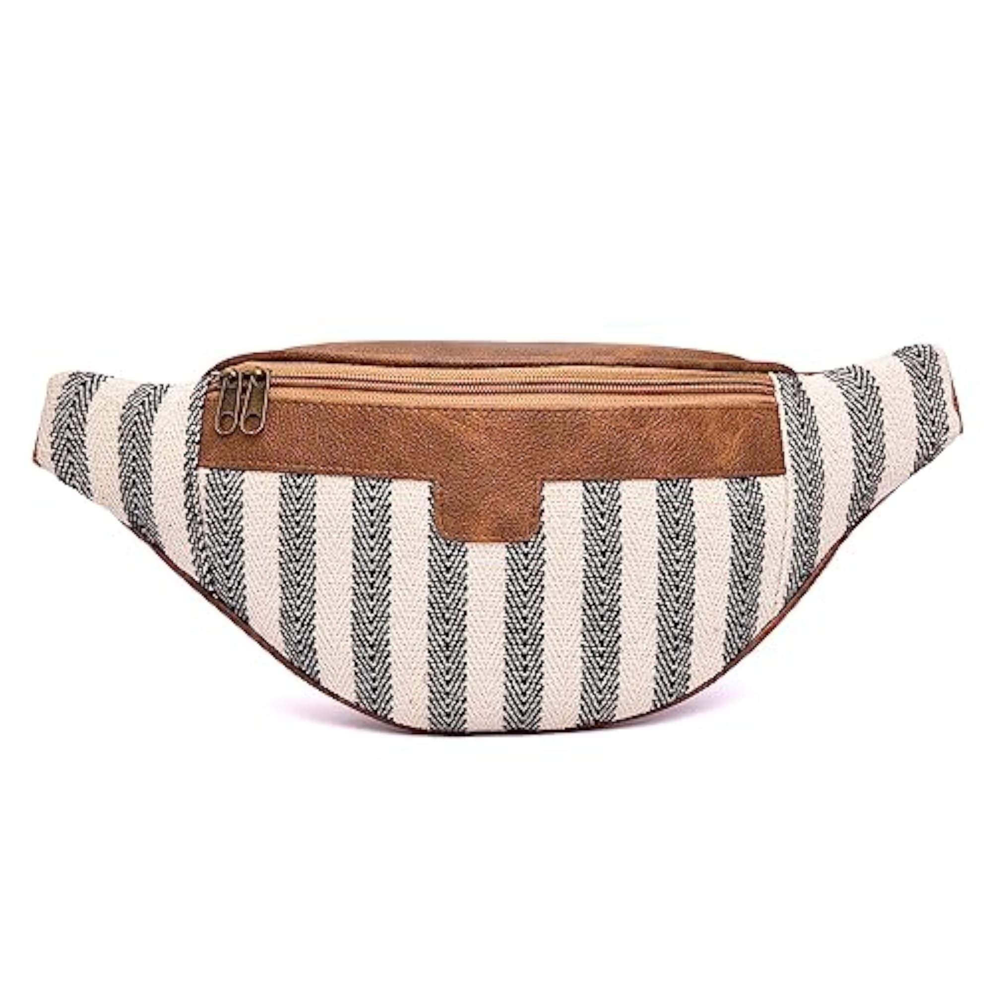 Multicolor Canvas Waist Bag for Men & Women