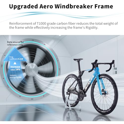 SAVADECK SLR8-Ultegra Full Carbon Road Bike, Carbon Fiber