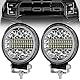 Dinfu 2 pack 102W LED Arbeitsscheinwerfer，Rückfahrscheinwerfer led 12V/24V traktor 15000LM scheinwerfer Offroad Flutlicht, IP67 Arbeitsleuchte für SUV ATV Truck KFZ Jäger, LKW，J-eep