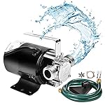 SumpMarine Water Transfer Pump, 115V 330 Gallon Per Hour – Portable Electric Utility Pump with 6′ Water Hose Kit – To…