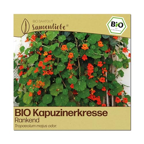 Samenliebe BIO Kapuzinerkresse Samen | rankend - essbare Blüten - samenfestes BIO Saatgut