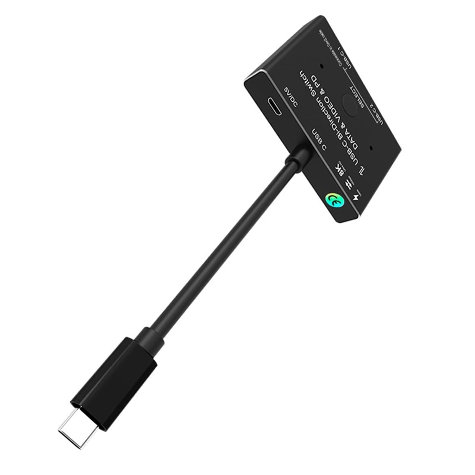 CUDTAPI 1x2/2x1 USB C KVM Two-way Switch 3.1 Splitter Data Video Switcher 8K @ 30Hz PD 100W