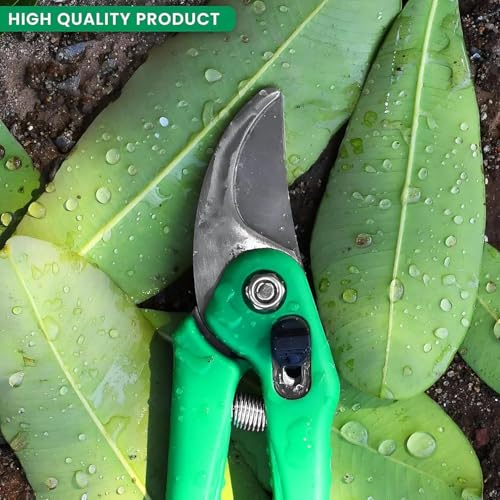 Image of Multipurpose Gardening Scissors - Heavy Duty Garden Shears with Stainless Steel Blades and Soft Grip Handles for Pruning, Trimming, Harvesting, and Plant Care(GTK)