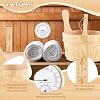 4 Pcs Sauna Accessories Set Include Wooden Sauna Bucket (With Plastic Liner) with Ladle 2 in 1 Thermometer Hygrometer Hourglass Timer Kit for Steam Room Bathroom, 4L (1 Gallon) Water Capacity