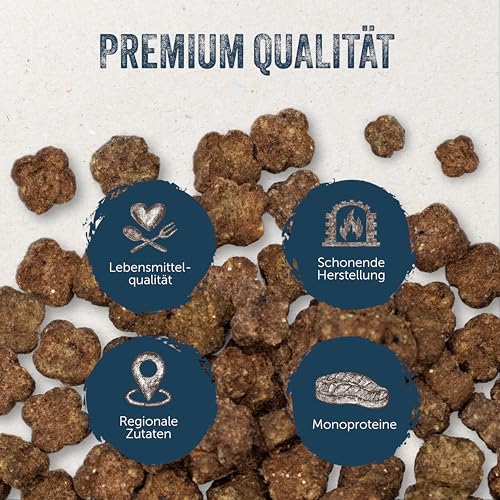 Lakefields Classic Hundefutter trocken | Huhn 60% | 2,5kg | Getreidefreies Trockenfutter für ausgewachsene Hunde | Zutaten in Lebensmittelqualität | Fenchel, Karotten & Kartoffeln | Schonend gebacken