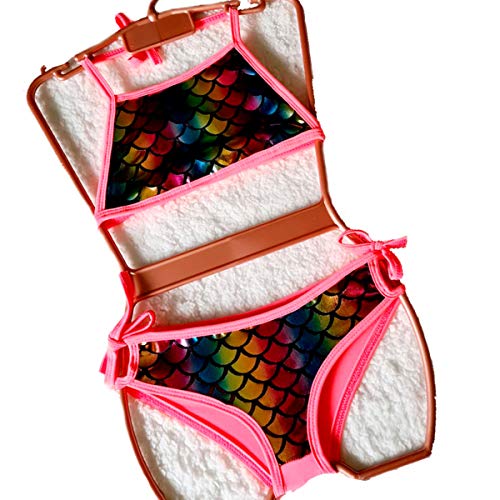 Biquini Infantil Sereia 1 a 3 Anos Cor:Rosa;Tamanho:único