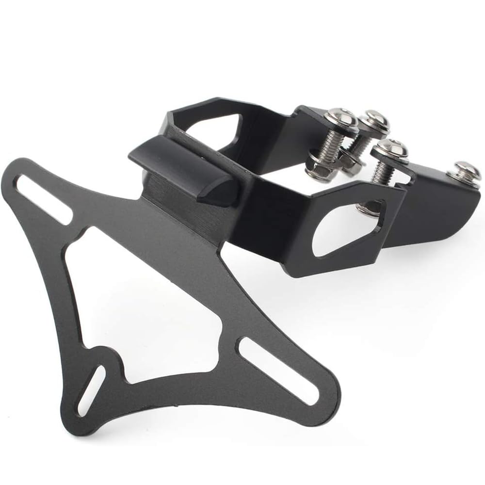 Kennzeichenhalter Motorrad Fit for Kawasaki Z400 Z250 Ninja 400 250 Schwanz Ordentlich Kotflügel Hinten Unterstützung Kennzeichen Rahmen Hinten Karte Motorrad Kennzeichenhalter(No Logo)