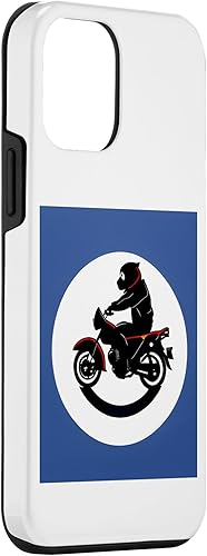 Miniatura 3 de Funda para iPhone 12 mini Moto Panda divertido retro Motorbiker Rider