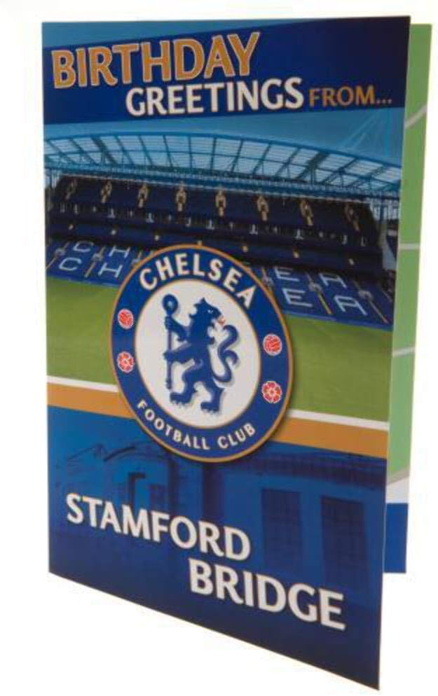 CHELSEA FC BIRTHDAY CARD POP UP STAMFORD BRIDGE STADIUM CARD