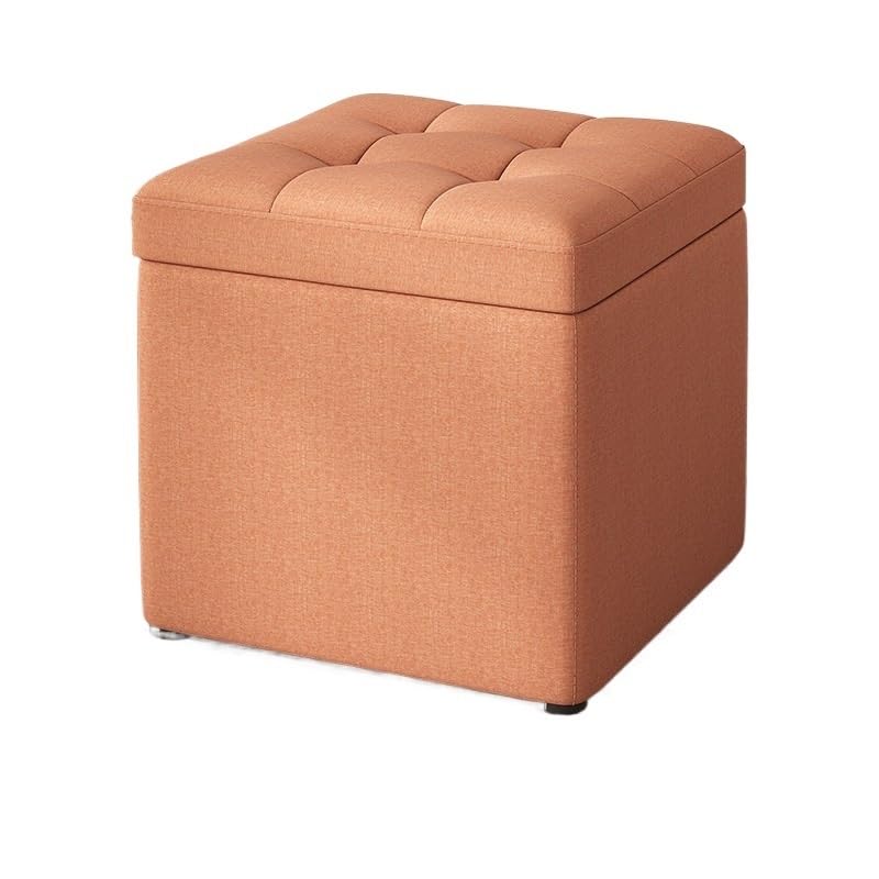 Banc de rangement à chaussures élégant, assise tissu cuir, meuble multifonctionnel de vestibule