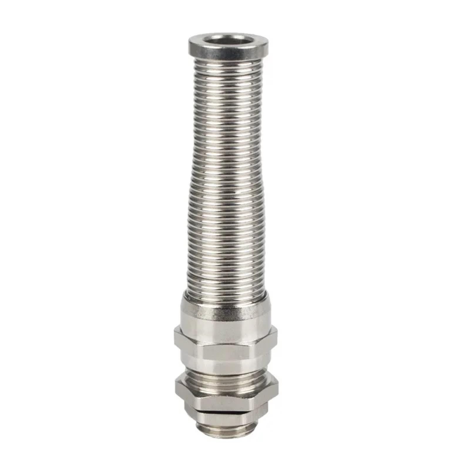 Prensaestopas Conector De Cable Flexible Metal, Resistente Al Agua, Con Resorte Níquel Y Latón Chapado, M12 PG7(Stainless steel*M20 x 1.5 (applicable wire diameter 6-12mm))