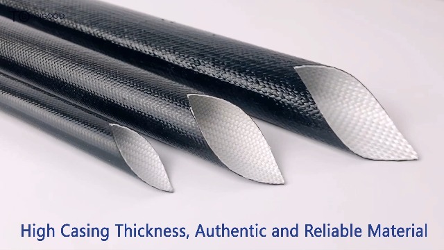 TOBANGOOD  22ft Black Silicone Coated Fiberglass Sleeve on Amazon Live